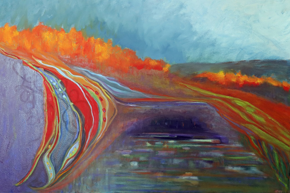 Greenfield - Water Under the Bridge painting