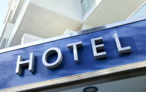 Hotel sign