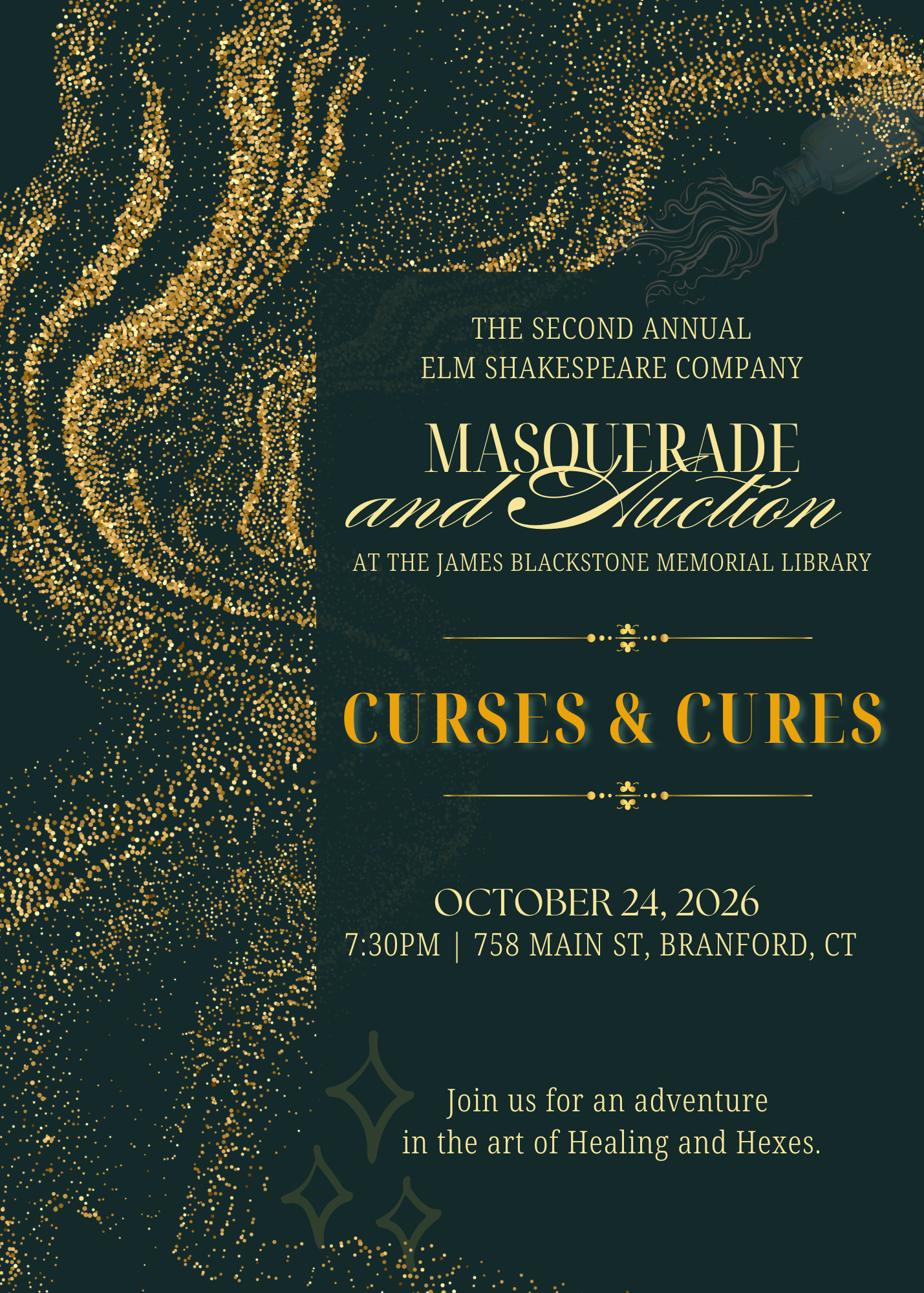 Invitation – Curses and Cures 2026 #4A7C75 offset