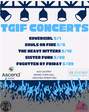 TGIF Branford Concert Flyer